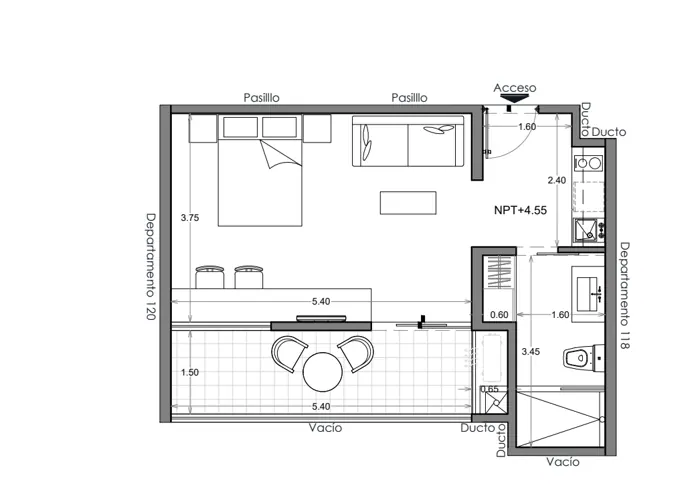 Plano de Depto. 119, Costa Celeste